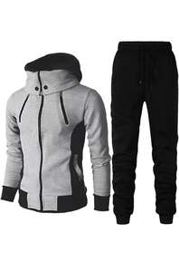 Survêtements respirants écologiques d'hiver pour hommes de grande taille 100% coton personnalisables de haute qualité - Product Image 4