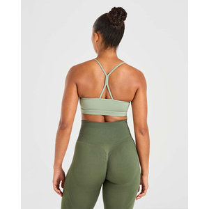 Sujetador Deportivo Transpirable de Marca Personalizada con Tirantes Delgados en el Centro y Alto Impacto, Último Modelo de Sujetador Deportivo para Mujer, Servicio OEM Personalizado - Product Image 6