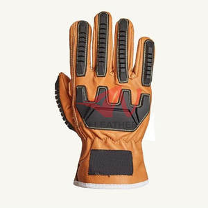 Gants résistants en cuir et TPR conçus pour la sécurité dans la construction, le confort et les tâches quotidiennes exigeantes - Product Image 2