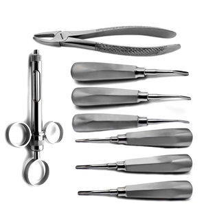 Kit d'extraction dentaire manuel de classe I World Precision Surgical WPS-DLX-SET, acier inoxydable, poignée ergonomique, 3 mors - Product Image 1