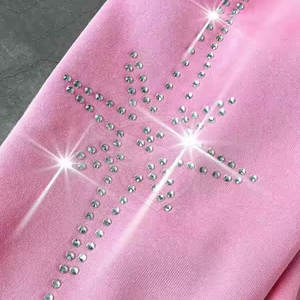 Sudadera con Capucha de Forro Polar para Hombre, de Invierno, de Diferentes Colores, Sólida, de Alta Calidad, Talla Grande, Informal, a la Moda, con Pedrería - Product Image 4