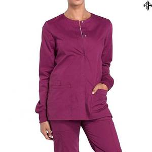 Conjuntos de médicos de manga larga, uniformes de hospital de tendencia superior con cuello redondo, alta calidad con el mejor diseño nuevo para mujeres - Product Image 4