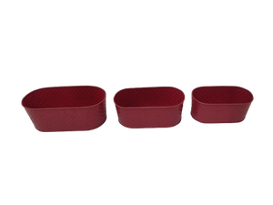 Maceta ovalada de metal verde, maceta decorativa para plantas de interior y exterior, jardín, balcón, mesa, moderna, contenedor de plantas para el hogar - Product Image 3