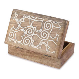 Top vente boîte de rangement en bois imploré forme carrée Design élégant Style Vintage vaisselle boîtes en bois pour la décoration - Product Image 5