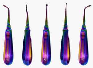 Conjunto de elevador Dental de Venta caliente, elevadores de raíz Dental dentada y de luxación de acero inoxidable de Color azul para extracción de dientes - Product Image 4