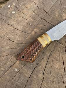 Couteau de cuisine en acier Damas sur mesure de différents styles, prix bas, qualité professionnelle, manche de travail - Product Image 2