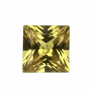 Phòng thí nghiệm tạo ra công chúa cắt vàng sapphire hình vuông 4*4mm cho nhẫn & Mặt dây chuyền - Product Image 1