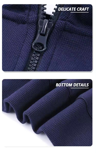 Jersey de lana con media cremallera 2024 para hombre, sudadera térmica con cremallera de cuarto, camisas 100% de algodón para invierno - Product Image 4