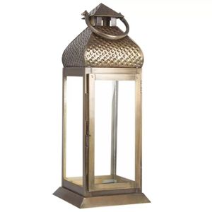 <b>Antique</b> style <b>brass</b> lantern for vintage collectors unique lighting accessory for rustic or traditional inspired interiors - Product Image 2