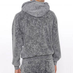 Chándal de lavado ácido con logotipo personalizado de talla grande, chándal de lavado ácido para hombre de alta calidad para uso informal - Product Image 4