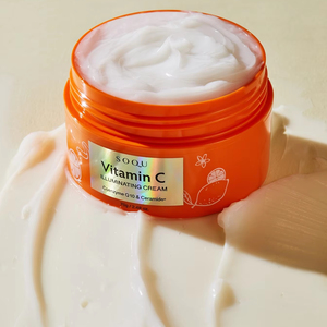 (ครีมวิตามินซี) ครีมบำรุงผิวหน้าวิตามินซีของ SOQU ช่วยฟื้นฟูผิวที่เหนื่อยล้า เพิ่มความกระจ่างใสให้ผิว_K beauty - Product Image 3