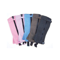Demi-chaps et guêtres Amara au design personnalisé Produits confortables en cuir synthétique à fermeture éclair latérale