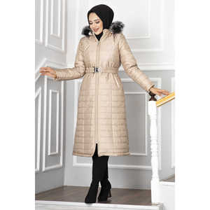 Chaqueta Acolchada con Capucha para Invierno, Tejido de Tela con Relleno de Fibra de Poliéster - Product Image 5