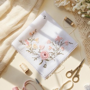 Servilleta de té Hemstitch, mesa de comedor fina blanca, servilletas de cena de lino con monograma bordadas a mano para bodas - Product Image 5