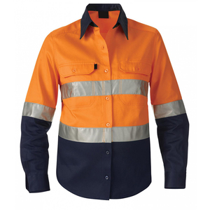 Ropa DE TRABAJO reflectante, camisa de seguridad para hombres, uniforme de construcción de alta visibilidad, camisa protectora de trabajo de alta visibilidad, botones con bolsillos delanteros - Product Image 6