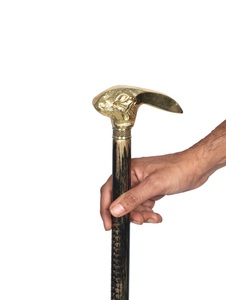 Royal brass and wooden <b>walking</b> cane elegant support <b>stick</b> for seniors daily <b>walking</b> travel gifting - Product Image 4