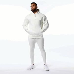 Sudadera con Capucha Bordada para Hombre, Diseño de Última Moda, 100% Algodón, Forro Polar, Resistente al Viento, Secado Rápido, Transpirable, Estilo Vintage, Ropa de Invierno para Exteriores - Product Image 1