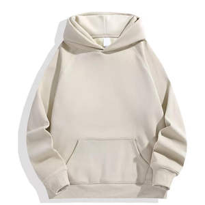 Sweat-shirts à capuche oversize en coton 100% pour hommes avec poche unie et logo personnalisé pour la vente en gros - Product Image 4