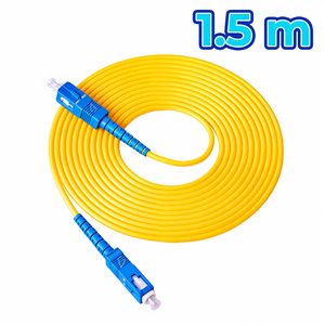 Câble de modem Internet à fibre optique GJXFH de 1,5 mètre, 12 fibres, gaine PVC, conducteur à brins, renfort fil d'acier, cordon de brassage pour installation aérienne - Product Image 4