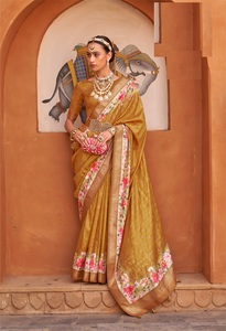 คุณภาพสูงล่าสุด v.p. เสื้อผ้าผ้าไหมอินเดียและปากีสถานพิมพ์ลายคุณภาพสูงเป็นพิเศษและตกแต่งด้วยทองคำอัลติโม - Product Image 3