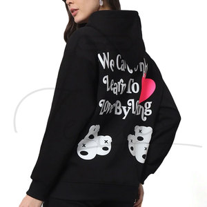 Sweat-shirts doublés imprimés et brodés écologiques de haute qualité pour femmes, design classique élégant, logo avant, Saint-Valentin - Product Image 6