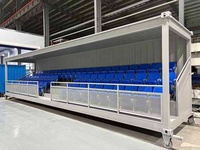 Conteneur de tribune de football durable pour événements publics en plein air, conteneur de tribune de football, Irlande, Royaume-Uni, Europe