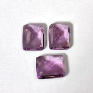 Améthyste brésilienne naturelle de haute qualité 10x8mm rectangle facette coupée et pierre précieuse bleue polie pour accessoires de bijoux - Product Image 4