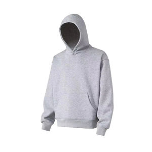 Sudadera con Capucha Negra Unisex, Holgada, Versátil, de Color Sólido, Estilo Americano, con Estampado Invernal, 100% Algodón, 380g, ODM - Product Image 1