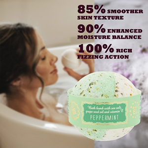 Bombas de Baño Refrescantes de Menta, Experiencia de Spa Refrescante Artesanal, Hecho en la UE, Sostenible, para Venta al por Mayor y Marca Privada - Product Image 3
