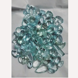 101 pièces naturel aigue-marine 7x5 8x6 9x7 10x8mm ovale baguette poire facette 240 Cts Lot Iroc ventes qualité Baruj pierres précieuses coupe US $216 - Product Image 1