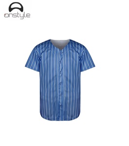 ชุดกีฬาเบสบอลของผู้ชายสไตล์ OnStyle เสื้อเจอร์ซีย์พิมพ์ลายซับลิเมชันสไตล์กระดุมเต็มผืนผ้าทนทานเหมาะสำหรับการฝึกซ้อม - Product Image 1