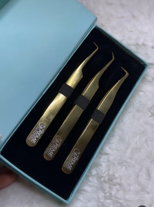 Pinzas de extensión de pestañas de acero inoxidable de alta calidad, herramienta de Arte de uñas con punta puntiaguda, herramienta de belleza de venta del fabricante - Product Image 5