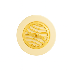 Bouchon d'aération de matelas en plastique chromé or imprimé, 60 mm, contemporain et décoratif, pour lit, installation facile pour mobilier domestique - Product Image 1