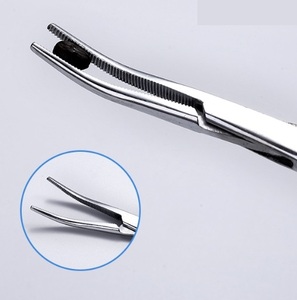 Instrument chirurgical en acier inoxydable, source d'alimentation manuelle, forceps hémostatique droit, certifié CE classe II - Product Image 6
