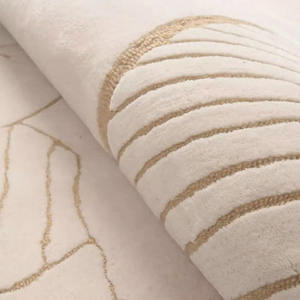 Tapis de luxe personnalisé à motif irrégulier de pierre Tapis moderne en laine abstrait pour le salon et la décoration intérieure - Product Image 6