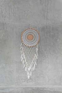 Art Deco moderno atrapasueños macramé colgante de pared hecho a mano para decoración del hogar-dormitorio sala de estar a precio mayorista - Product Image 5