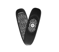 Mini Teclado Inalámbrico con Retroiluminación de Arcoíris C120, Código Fijo, Plástico, Control Remoto con Control por Voz para Android Smart TV, 1 Año de Garantía