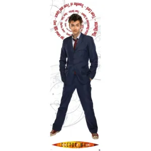 Póster moderno del traje azul de Doctor Who de la temporada 4 para decoración de pared - Product Image 1