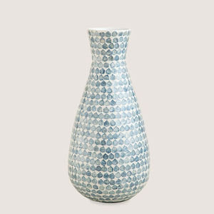 High-End Mother Of Pearl Vase For Tabletop Or <b>Floor</b> Decor Handcrafted Shell Inlay Vase For Flowers Or Display Vietnam Supplier - Product Image 1