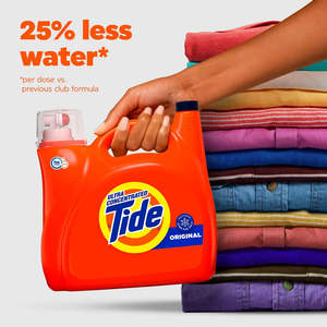 Detergente para ropa líquido ultra concentrado Tide, 152 cargas - Product Image 1