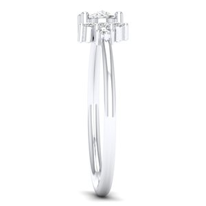 Anillos de Compromiso de Oro Sólido de 14K con Moissanita de Corte Ovalado de 0.57 Quilates, Diseño Nuevo de REYES, Regalo de Boda para Mujer, Joyería Fina con Certificado GRA - Product Image 3