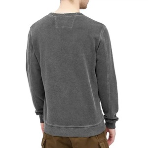 Moda personalizada de los hombres de algodón pesado Streetwear sudaderas lavado ácido Vintage pulóver Jersey - Product Image 6