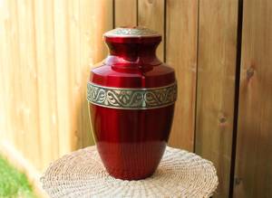 Elegant Cremation Urn with Floral Design Decorative and Functional <b>Memorial</b> <b>Keepsake</b> for Human Ashes - Product Image 5