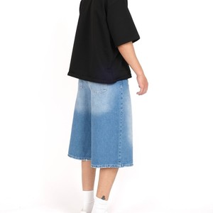 Shorts en jean décontractés pour hommes et femmes, coupe ample, taille mi-haute, couleur unie, respirants, effet usé, 100% coton, personnalisables avec logo OEM, été - Product Image 4