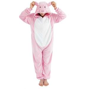 Unisex tutina di flanella per adulti confortevole Costume Cosplay di Halloween animale abbigliamento da notte con cappuccio per gli uomini e le donne - Product Image 4