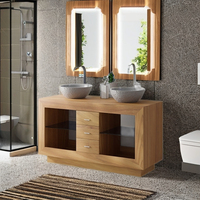 Meuble de salle de bain moderne, durable et écologique, sur mesure, de haute qualité, avec accessoires de rangement, design dernier cri, SOLDE