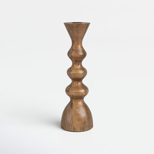 Portavelas con acabado de madera Natural de último diseño para decoración del hogar, nuevo candelero de telar y portavelas - Product Image 1