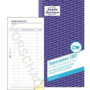 Papel sin Carbón Avery Zweckform para Construcción, Formato 1, Copia 2, 50 Hojas - Product Image 1