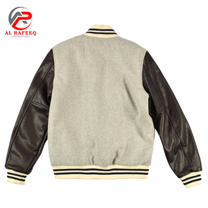 Chaqueta Varsity de Invierno a la Moda, Personalizada con Logotipo Frontal, Forro Acolchado, Exterior de Algodón Ecológico, Forro de Nailon, Resistente al Viento, con Lana - Product Image 6