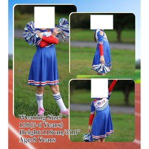 ชุดเชียร์ลีดเดอร์สแปนเด็กซ์พลอยเทียมชุดเชียร์ลีดเดอร์ปรับแต่งได้ชุดเชียร์ลีดเดอร์ทีมสแปนเด็กซ์ - Product Image 6